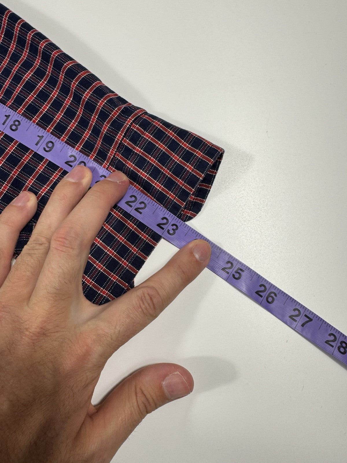 Tommy Hilfiger Shirt Mens Size L Blue Plaid 90s Vintage Tiger Crest New