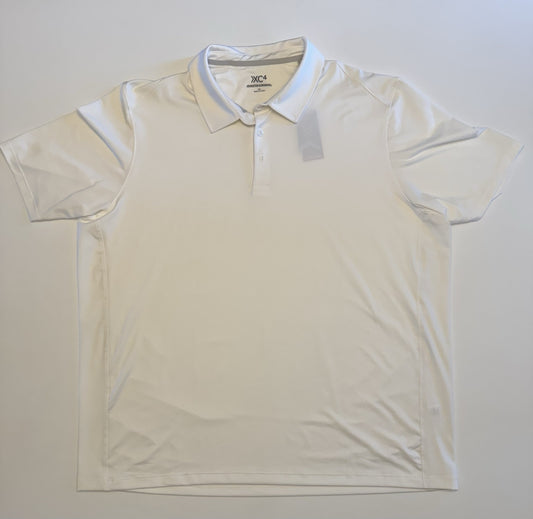 Johnston & Murphy Polo mens XXL Golf Performance White XC4 New