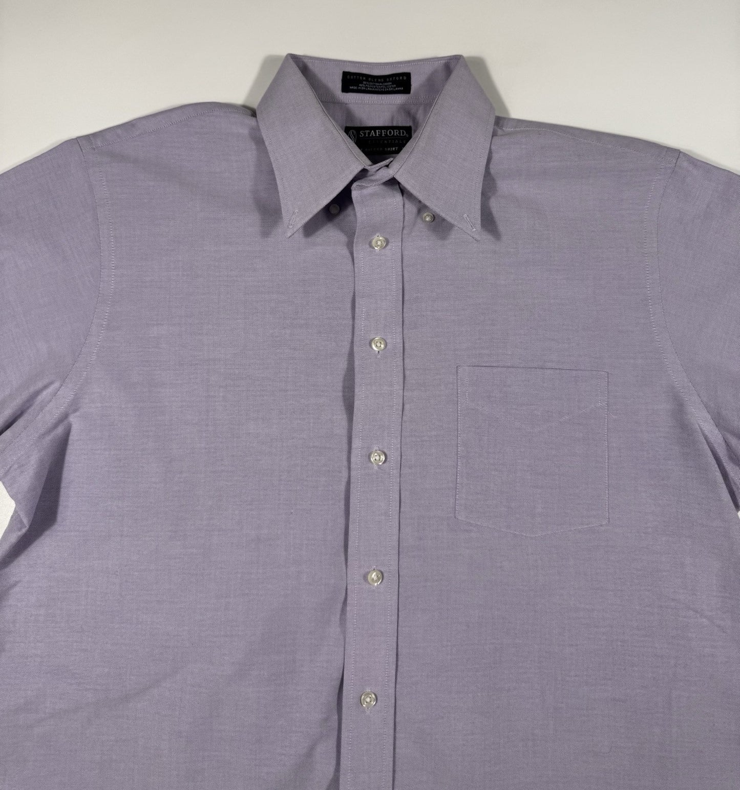 Stafford Essentials mens The Oxford Shirt Classic Fit 16.5 Dress shirt