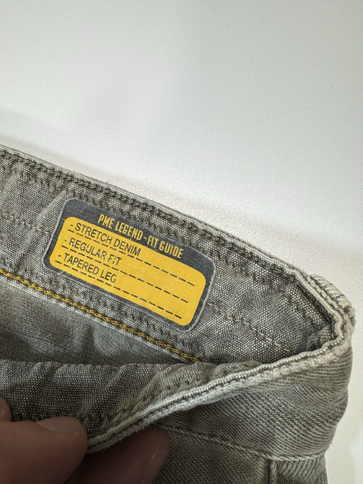 PME LEGEND Jeans 32x32 Gray Classic Straight Has Dirty Knees Men’s