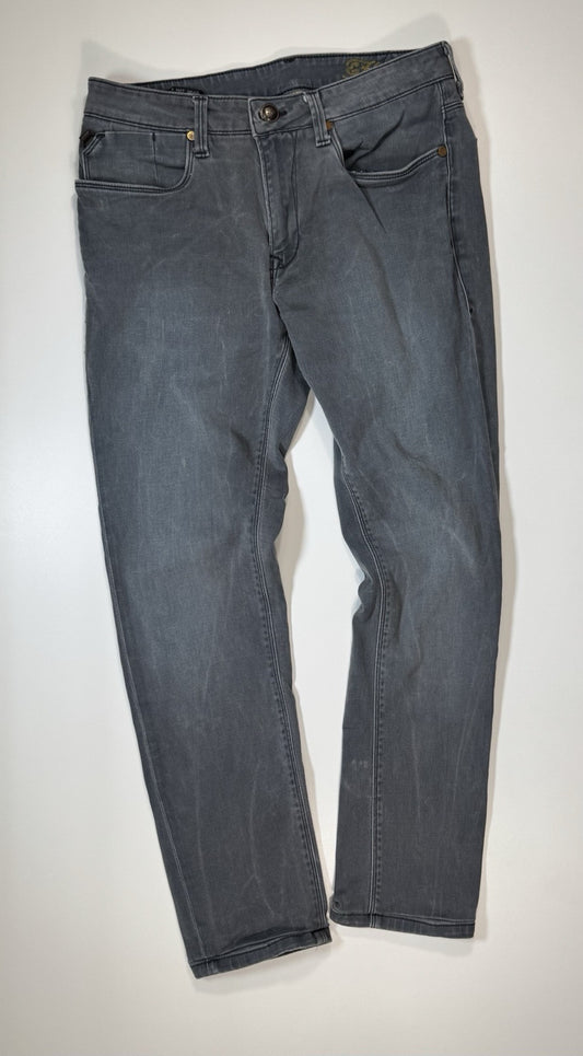 Ed Hardy Men’s 32x28 Gray Blue Skull Straight Leg Jeans Punk’s Not Dead