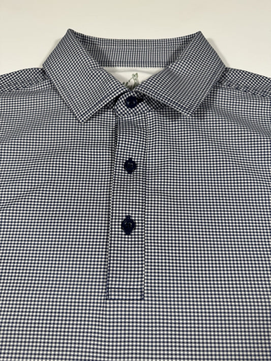 Bobby Jones Golf Polo Shirt Mens Medium Stretch Performance Plaid