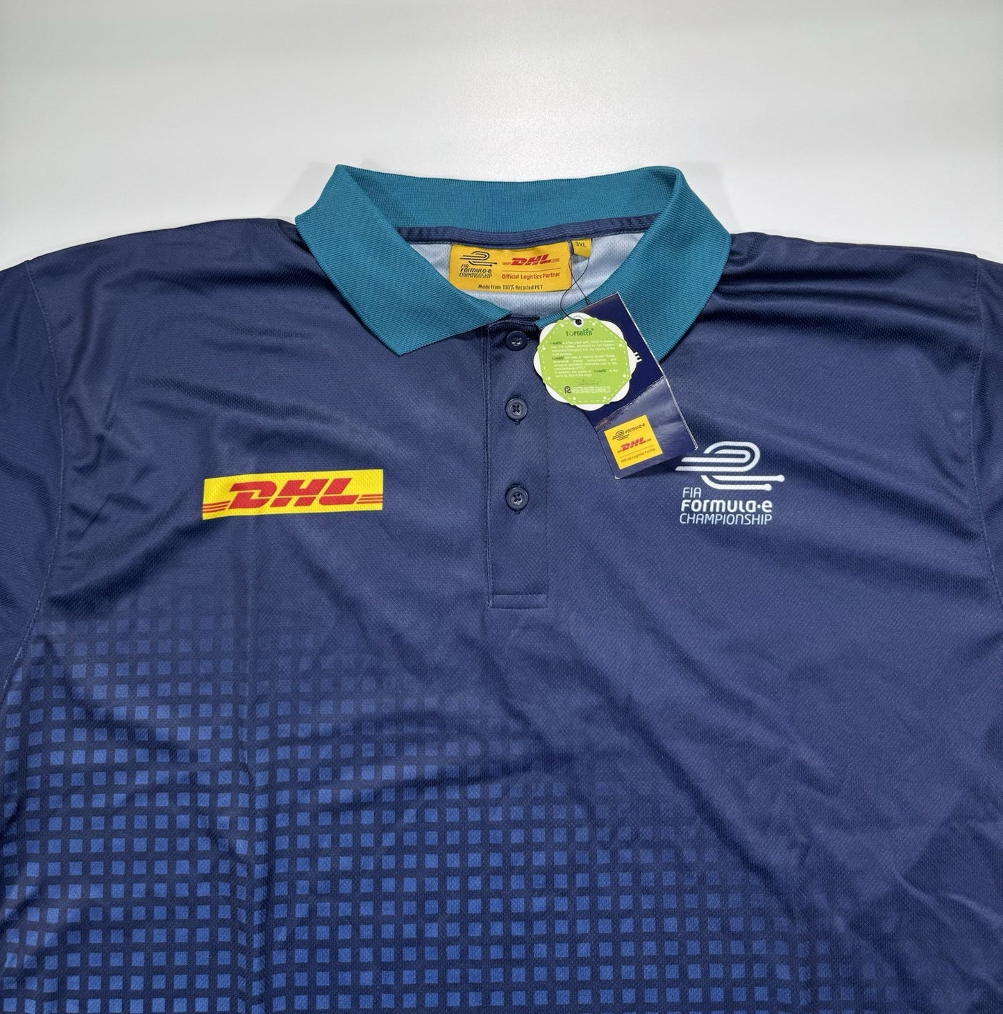 FIA Formula E Championship Racing Polo Shirt Jersey DHL Race Mens 3XL Brand New