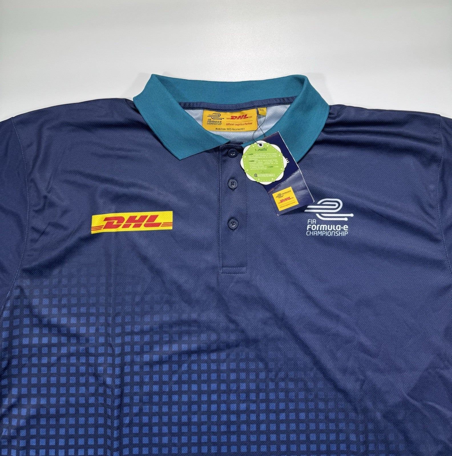 FIA Formula E Championship Racing Polo Shirt Jersey DHL Race Mens 3XL Brand New