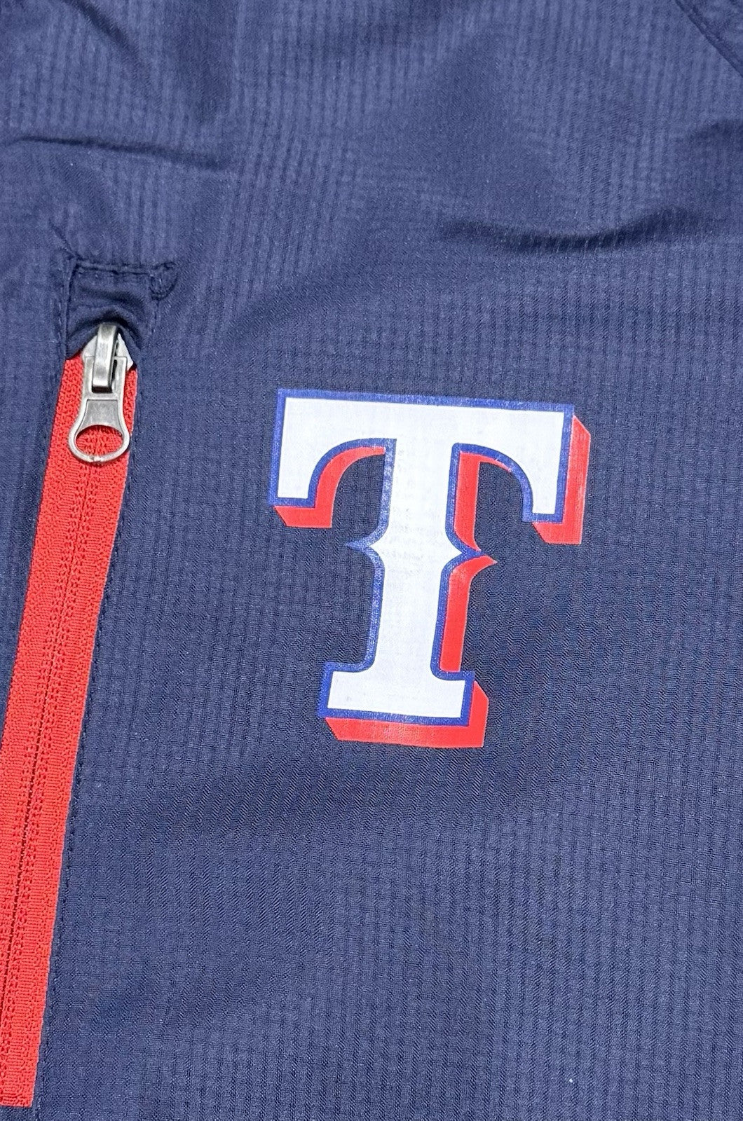 Texas Rangers Genuine Merchandise Full Zip Jacket Men’s Large Blue Red MLB