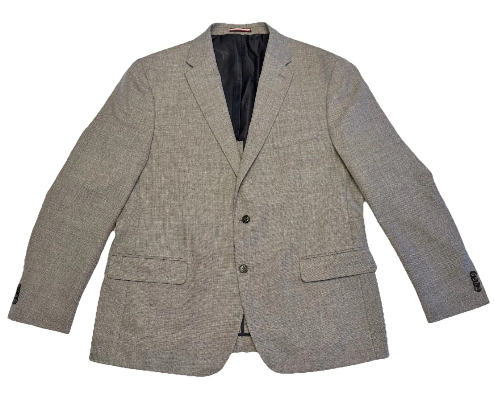 Tommy Hilfiger Blazer Coat Suit Jacket 2 Button Single Breast Men’s 44L Grey