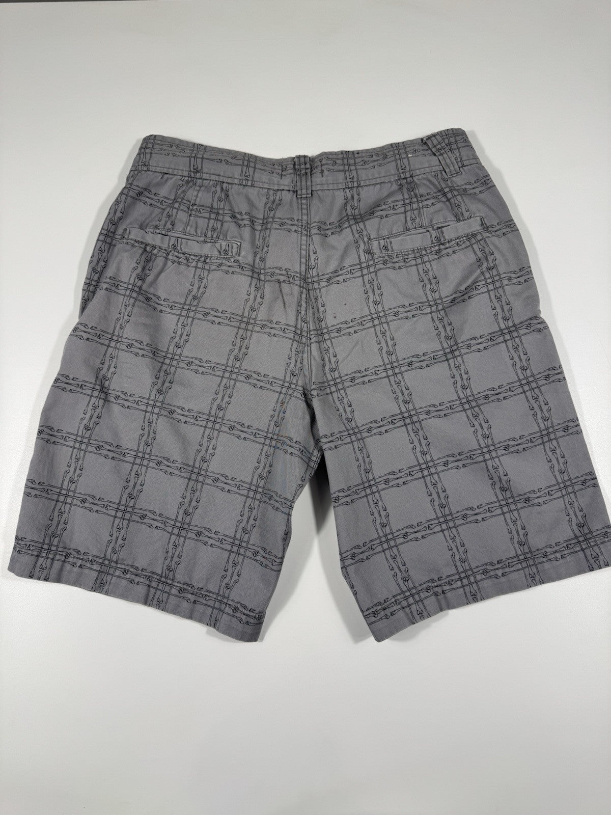 no boundaries Khaki Cargo Shorts Size 36 Bone Pattern Cotton