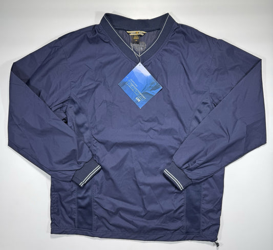 North End Men' Large Waterproof Blue Windbreaker Jacket Techno Lite NEW