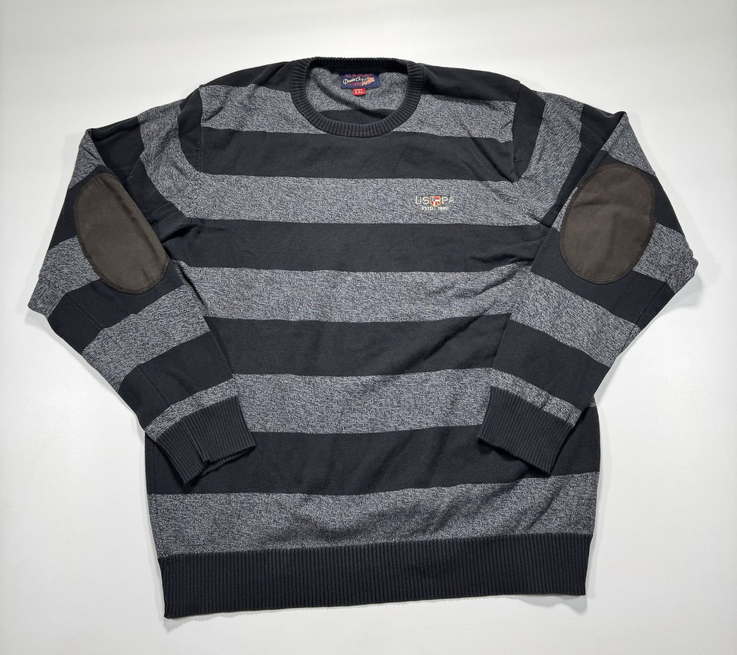 Vintage Polo U.S AssnRugby Soccer Shirt Mens 2XL  Striped Long Sleeve