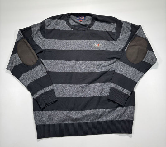 Vintage Polo U.S AssnRugby Soccer Shirt Mens 2XL  Striped Long Sleeve