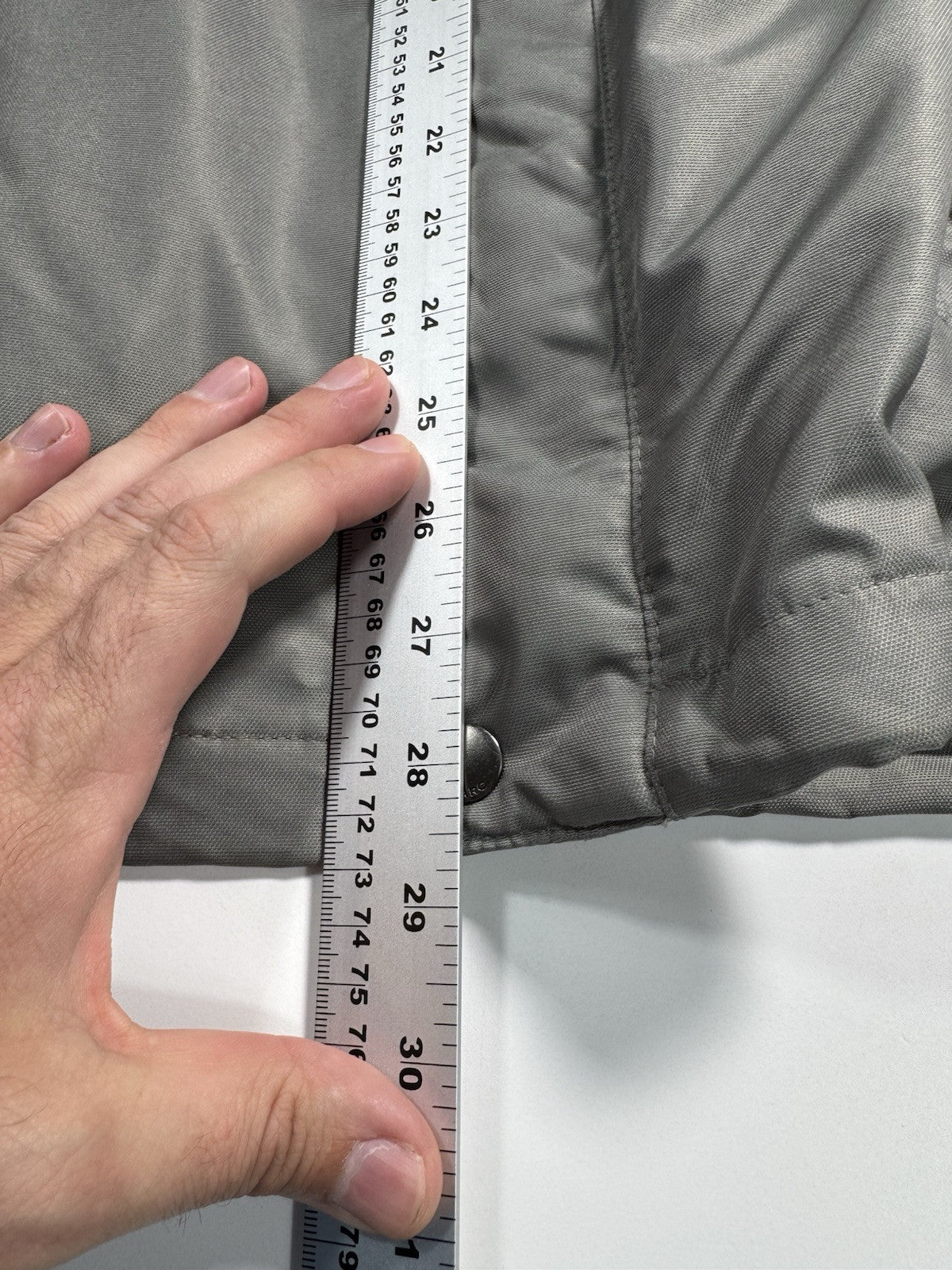 Marc New York Men’s Small Gray Jacket Coat Removable Hood Full Zip Button Down