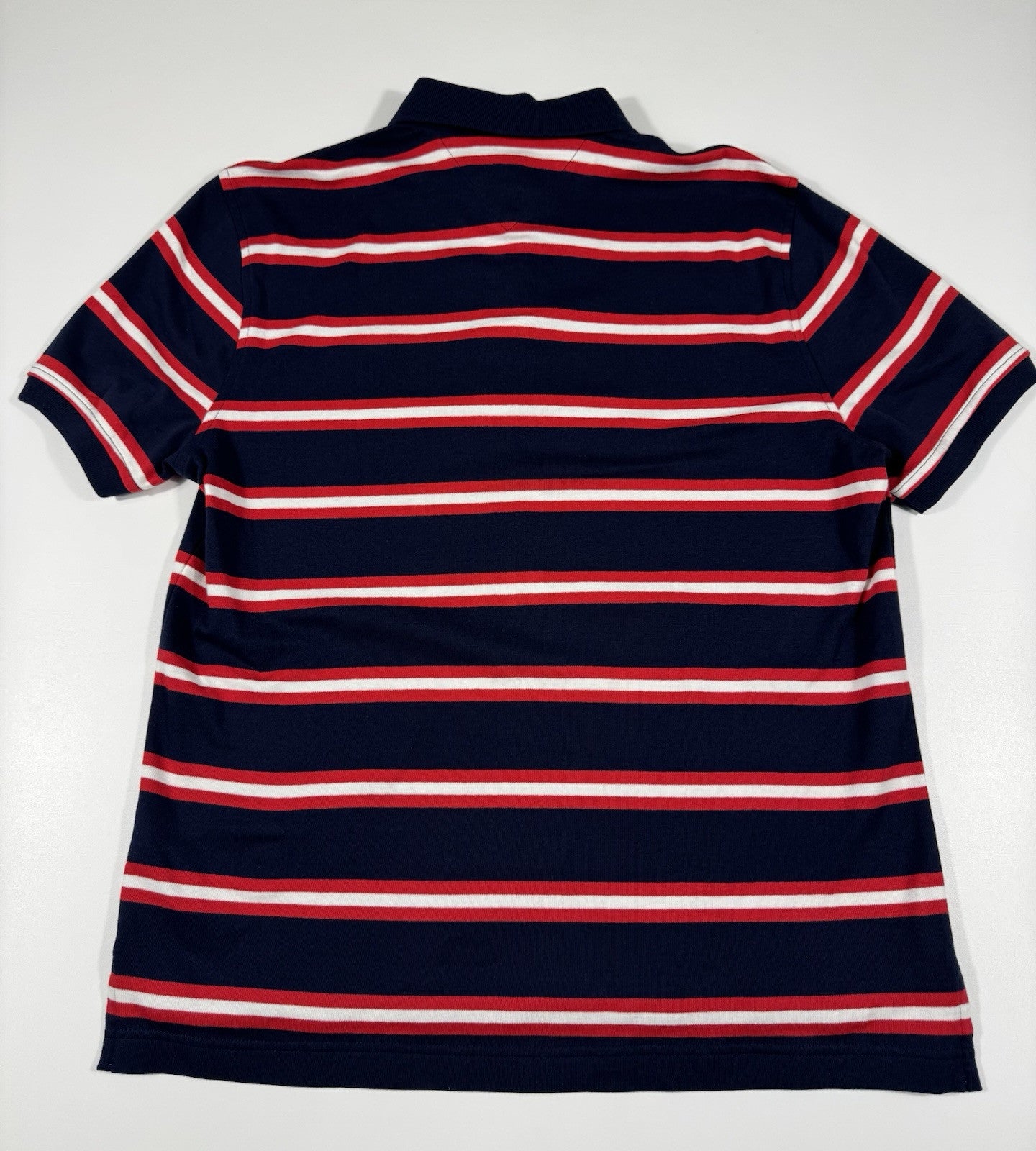 Tommy Hilfiger Polo Shirt Adult Small Striped Golf Rugby Preppy Mens TH