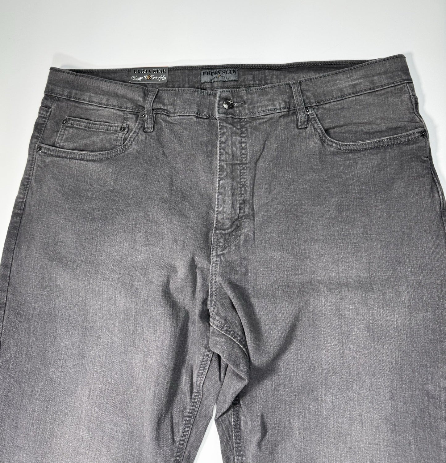URBAN STAR DENIM JEANS Gray WAIST 42” X 31” INSEAM Brand New