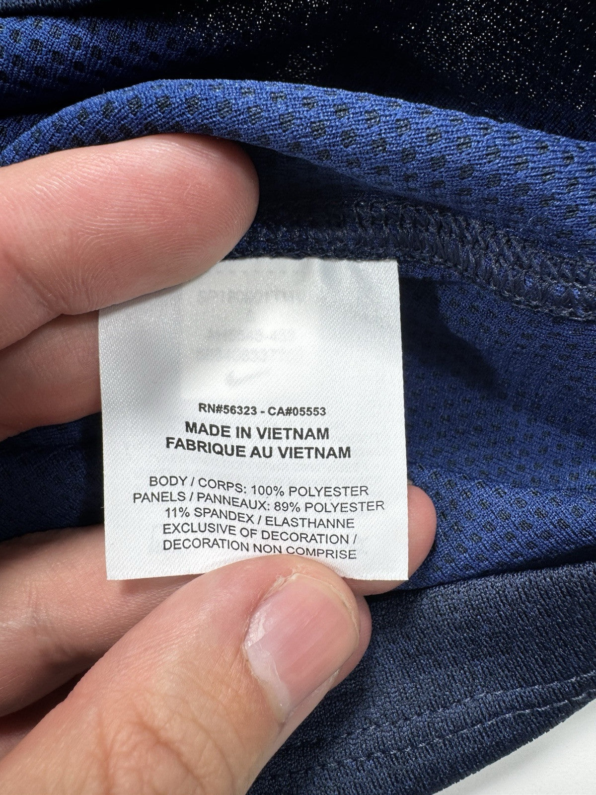 NIKE Golf mens Dri-fit 1/4 Zip Size Small Dark Blue Long Sleeve