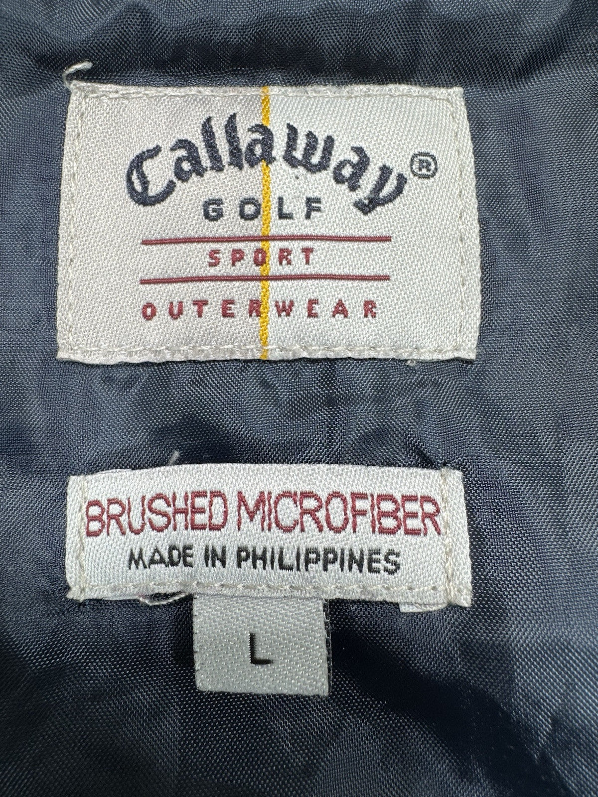 Callaway Golf Sweatshirt Mens Large 1/4 Zip Pullover Brushed Microfiber