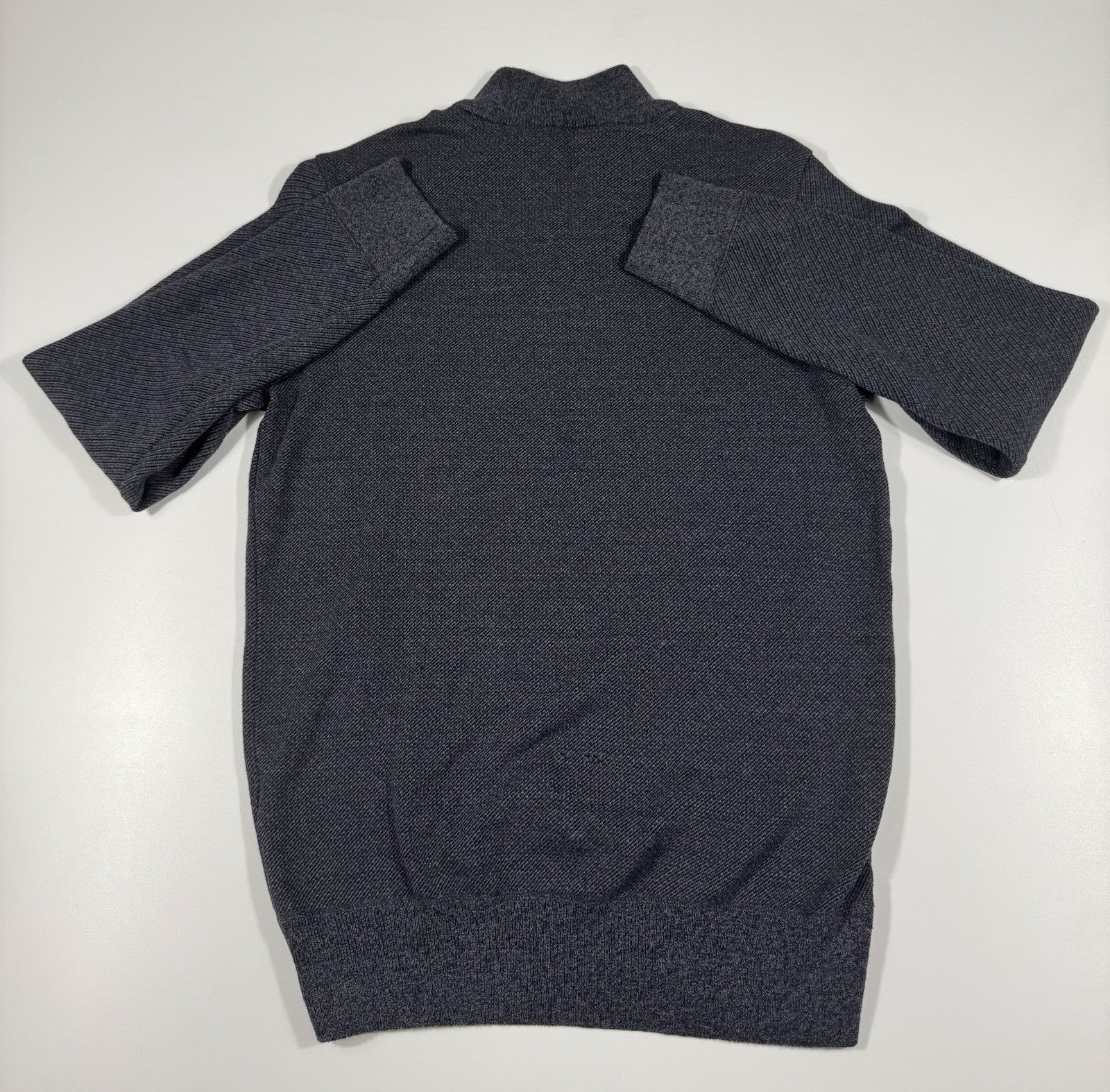 Robert Graham 1/4 Zip Pullover Sweater Men’s Size L Dark Gray