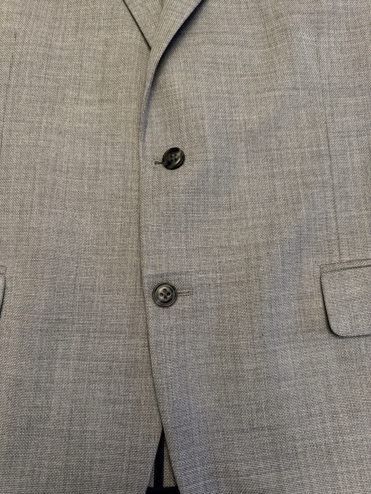 Tommy Hilfiger Blazer Coat Suit Jacket 2 Button Single Breast Men’s 44L Grey