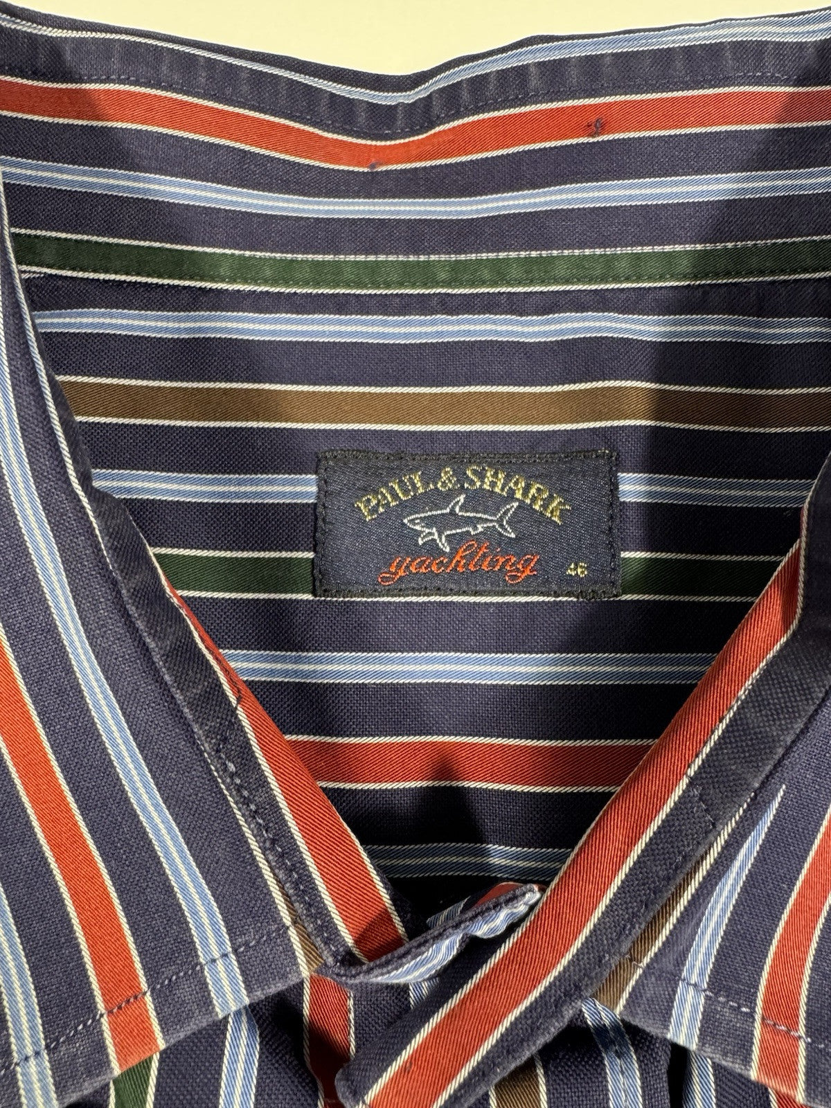 Paul And Shark Longsleeve Button Up Shirt Mens Size 46  Made In Italy