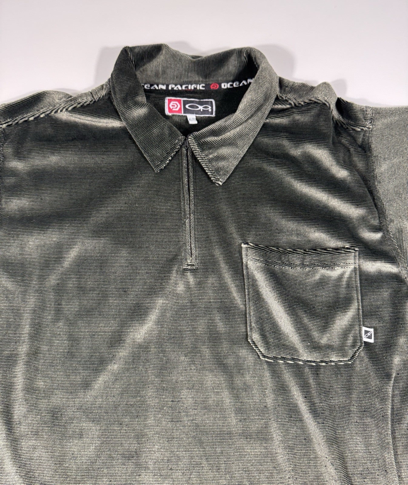 Vintage Ocean Pacific Size Large Pull Over Sweater Long Sleeve Velvet Texture