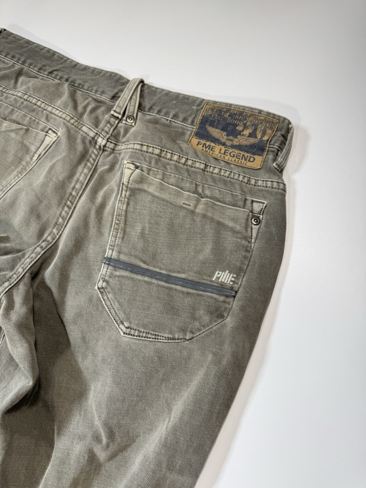 PME LEGEND Jeans 32x32 Gray Classic Straight Has Dirty Knees Men’s