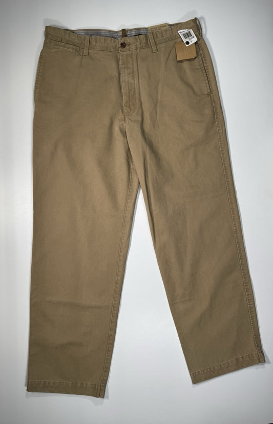 Timberland Flat Front Khaki Pants mens 38x32 Tan Brown Casual Business Work NWT