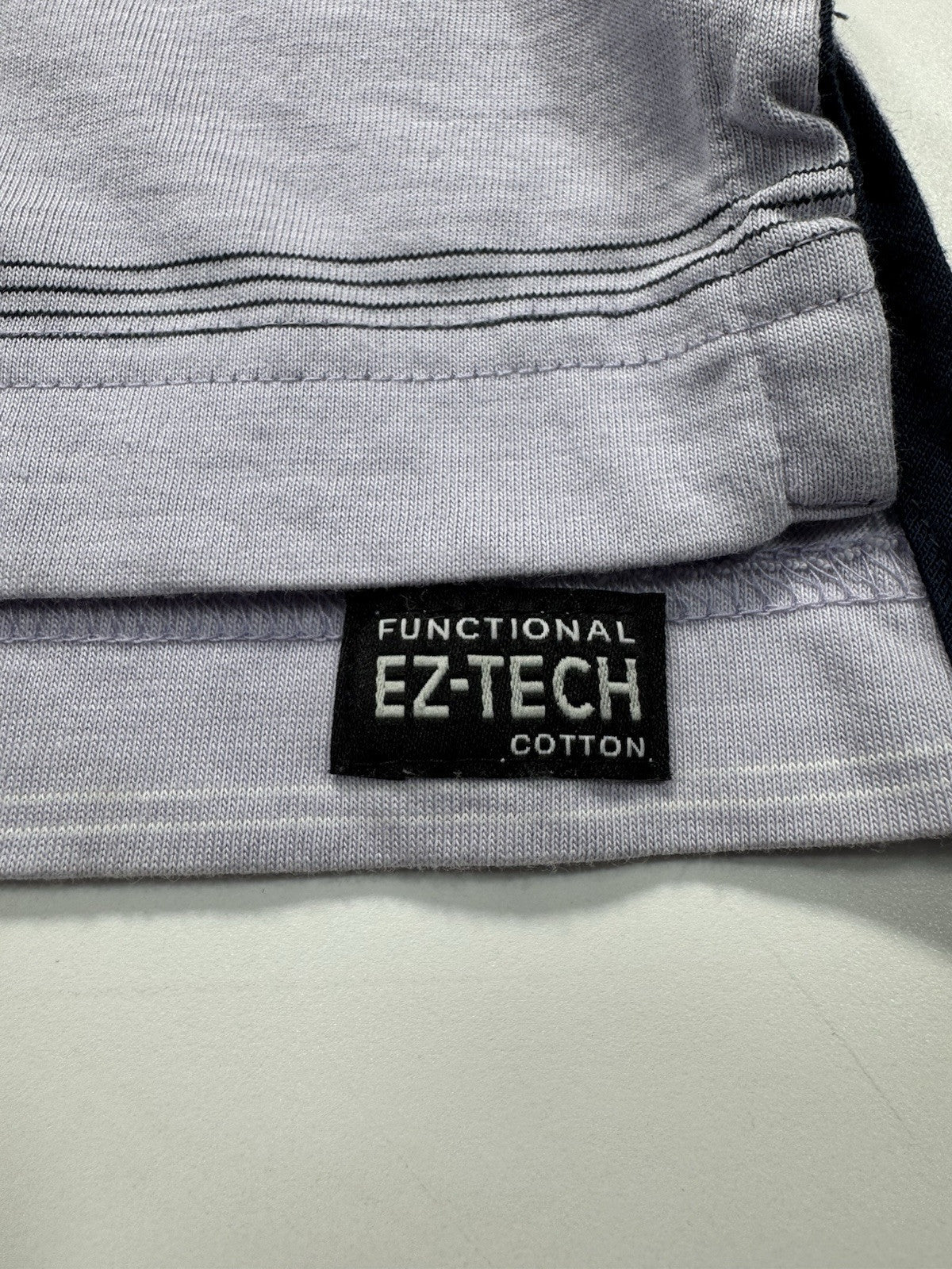 Ashworth mens Short Sleeve Golf Polo Size Large Eztech New Read Description