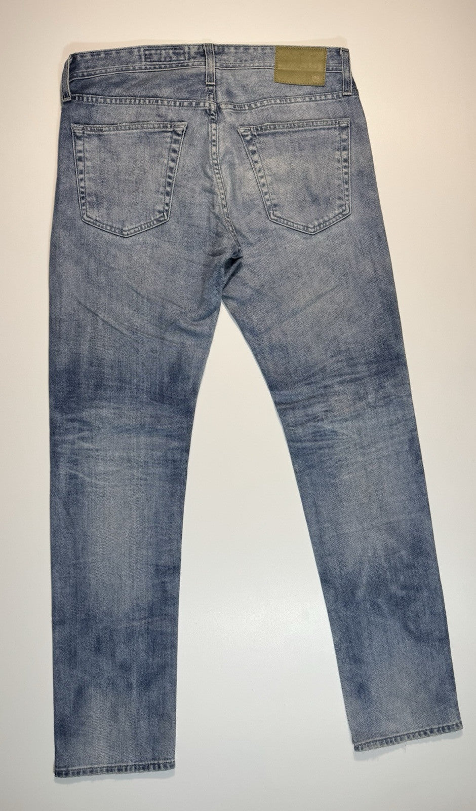 AG Jeans Light Blue Tellis Modern Slim Ag-ed Distressed Denim Jeans 33x32