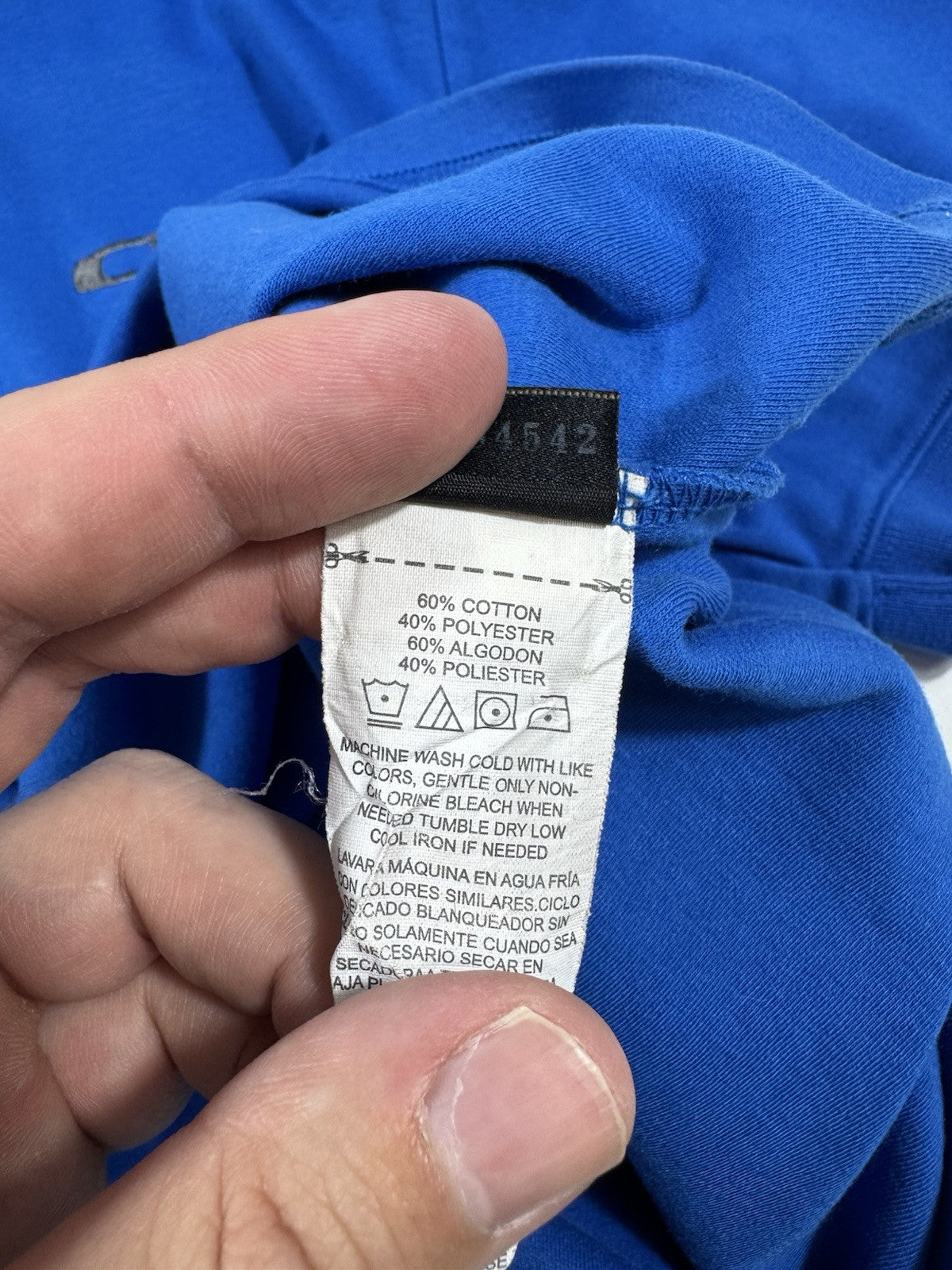 Oakley Regular Fit Button Polo Shirt Short Sleeved Blue Size XL Golf Tennis Mens